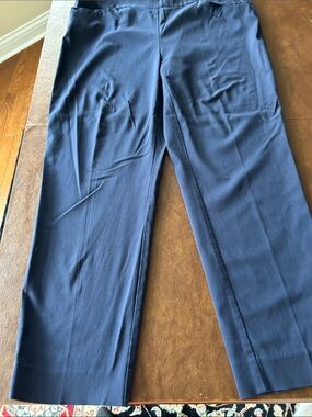Chico's Navy Straight-Leg Pants